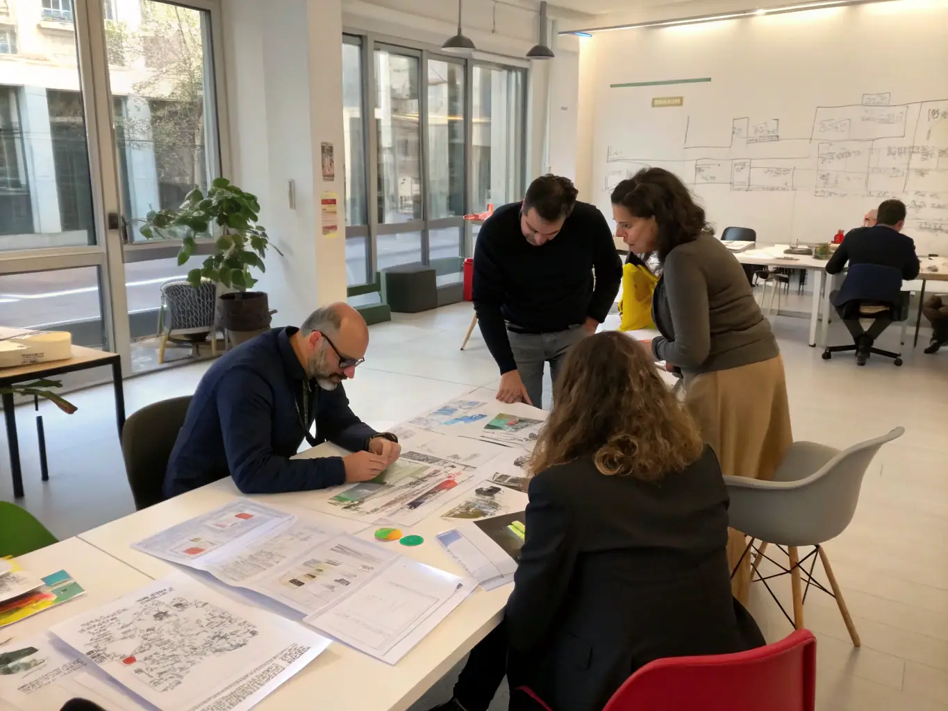 A photograph showcasing a workshop where ABFPM members are sharing knowledge and best practices in heritage site management, with participants actively engaged in discussions and demonstrations.